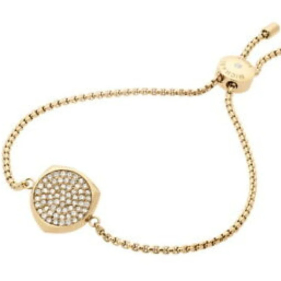 Michael Kors Beyond Brilliant Gold Slider Bracelet - Picture 4 of 5